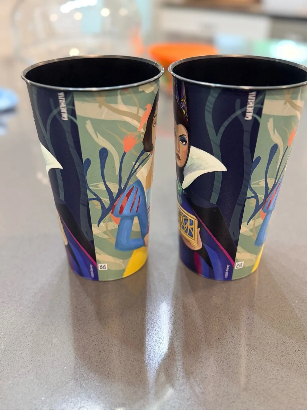 Disney Snow White & Evil Queen Cups Set of 2 Movie Collectible